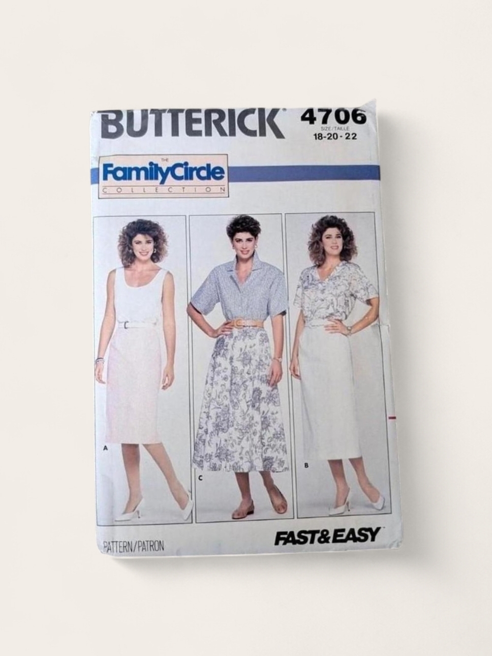 1987 Butterick Sewing Pattern